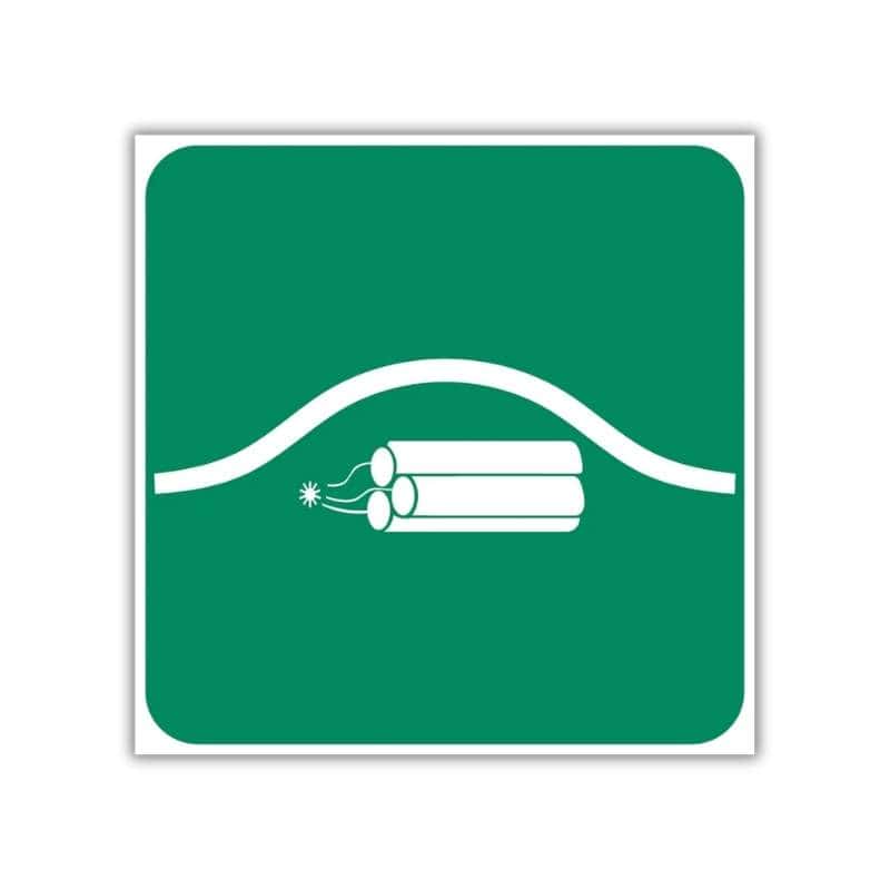 Location Of Bomb Bag Safety Sign