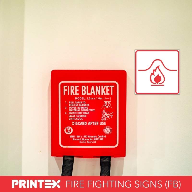 LOCATION OF FIRE BLANKET SAFETY SIGN (FB9)