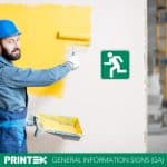 Running Man (Left) Safety Sign (GA3)