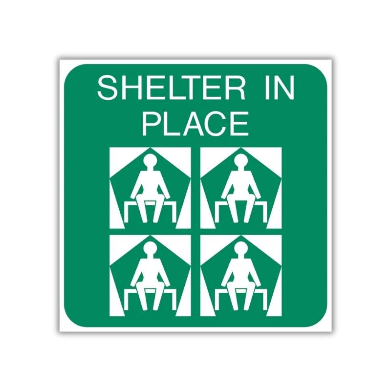 Shelter In Place Safety Sign (GA25)