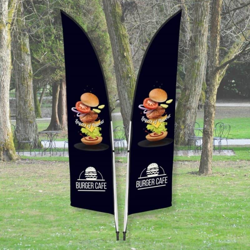 Custom Sublimated Arcfin Flag Banner Displays