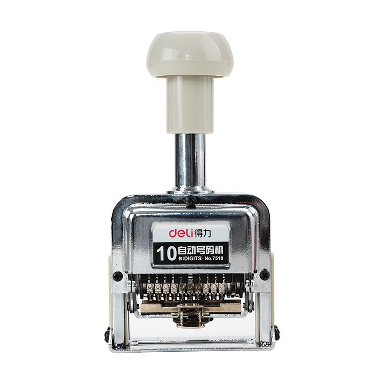Deli Automatic Numbering Stamp - 10 Digit