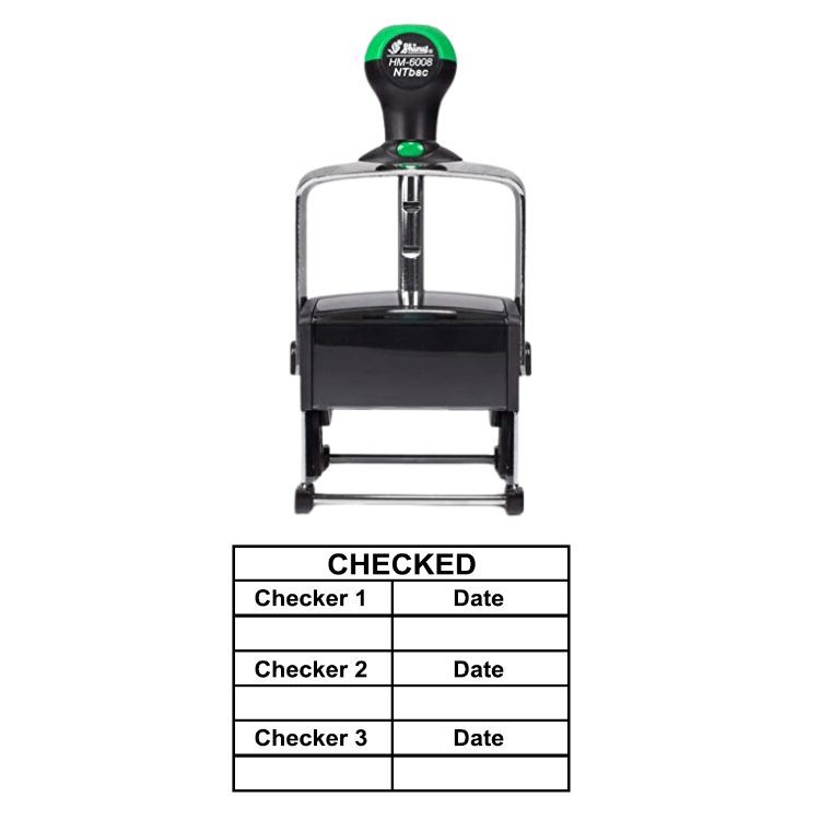 Shiny HM6008 Ready Made Stamp Checked Block