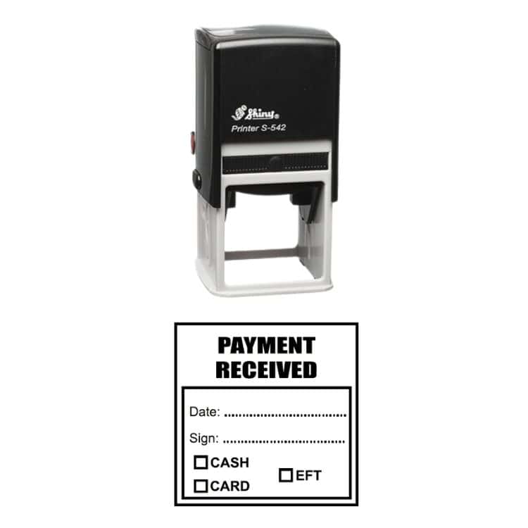 Shiny S-542 Ready Made Stamp Payment Received