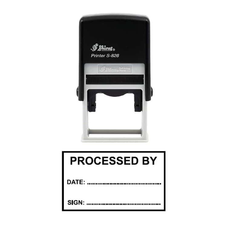 Shiny S-826 Ready Made Stamp Processed By