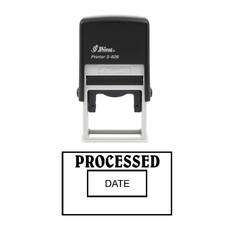 Shiny S-826D Ready Made Dater Stamp Processed