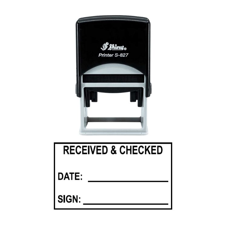 Shiny S-827 Ready Made Stamp Received & Checked
