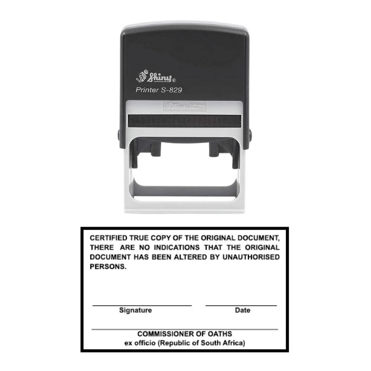 Shiny S-829 Ready Made Stamp Commissioner of Oaths