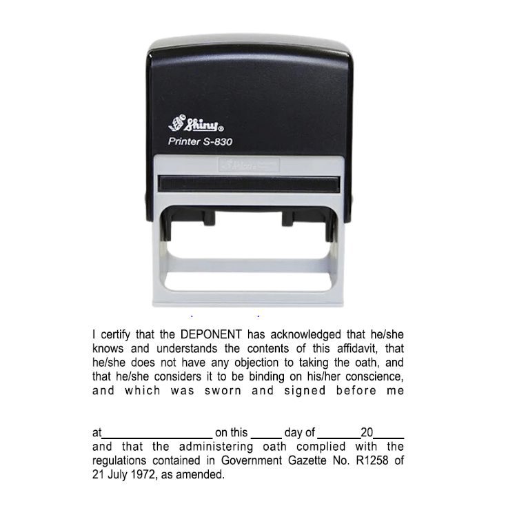 Shiny S-830 Ready Made Stamp Certify