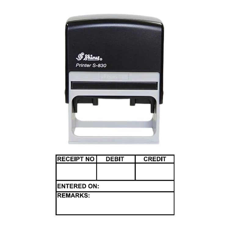 Shiny S-830 Ready Made Stamp Receipt No Block