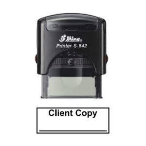 Shiny S-842 Ready Made Dater Stamp Client Copy