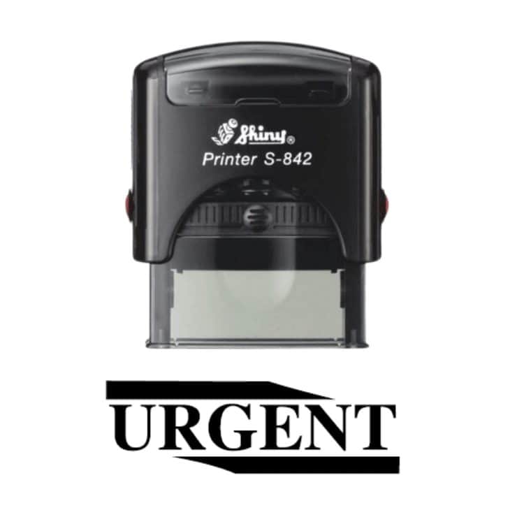 Shiny S-842 Ready Made Dater Stamp Urgent