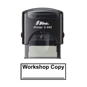 Shiny S-842 Ready Made Dater Stamp Workshop Copy