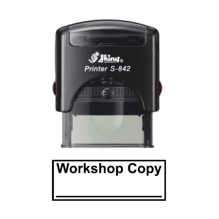 Shiny S-842 Ready Made Dater Stamp Workshop Copy