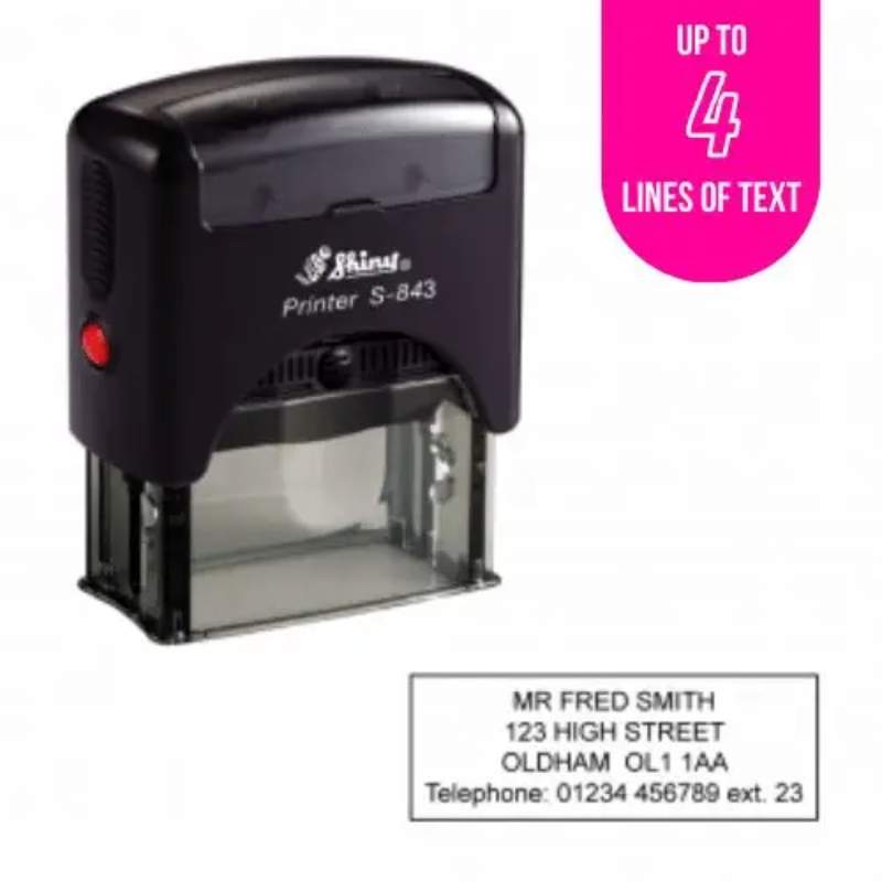 Shiny S-843 Custom Stamp 47x18mm