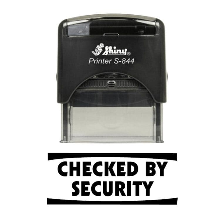 Shiny S-844 Ready Made Stamp Checked By Security