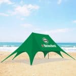 19m Star Shade Tent on the beach