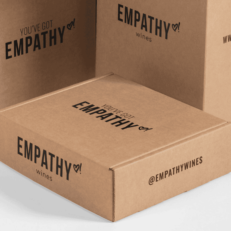 Kraft Box black ink printing