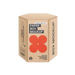 Kraft Hex Box Printing