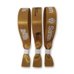 Gold Fabric Wristbands