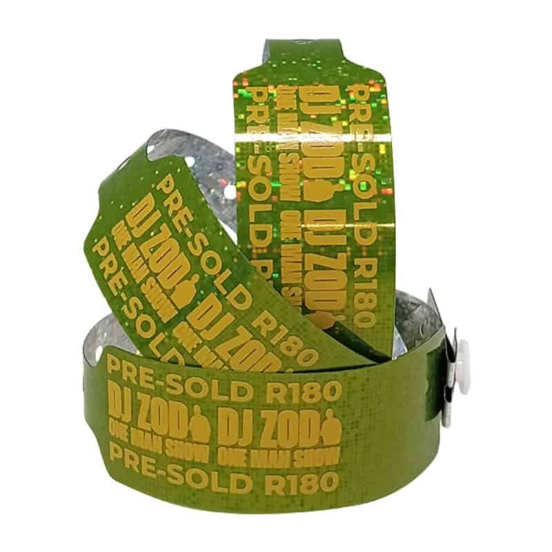 Khaki Hologram Wristbands