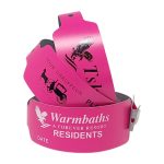 Pink Vinyl Wideface Wristbands