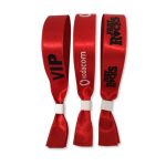 Red Fabric Wristbands