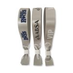 Silver Fabric Wristbands