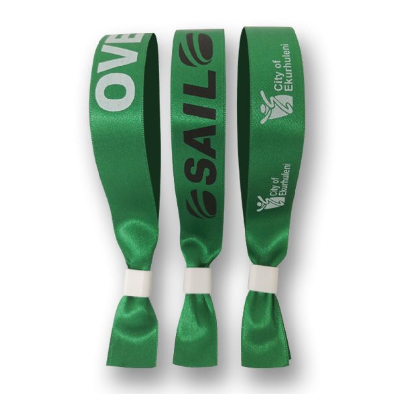 green Fabric Wristbands