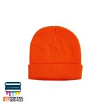 Custom Branded orange Beanies