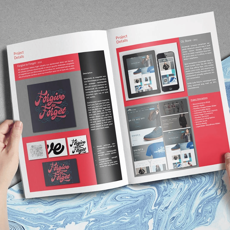 Stapled brochures and Booklets