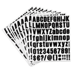 Vinyl Letter and Number Stickers