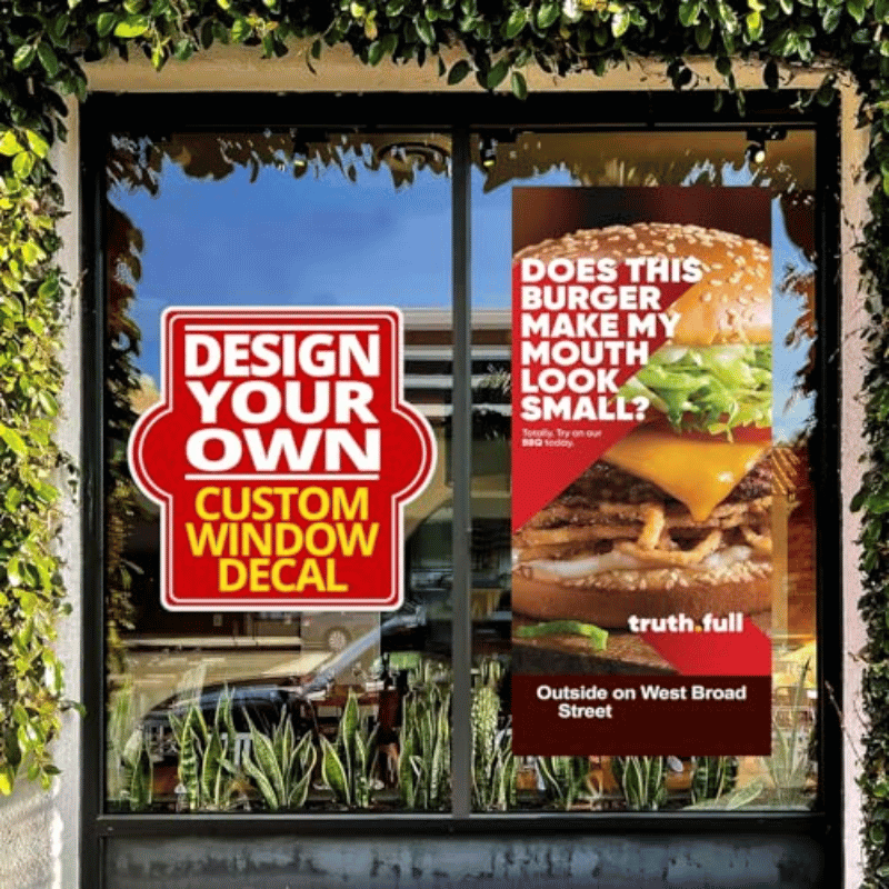 Custom Cut Window Stickers