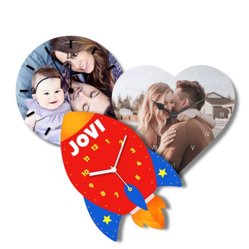 custom printed wall clocks