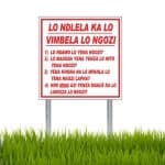 4 Steps To Safety Other Sign