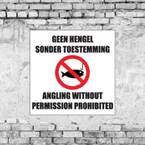 Angling Prohibited Sign