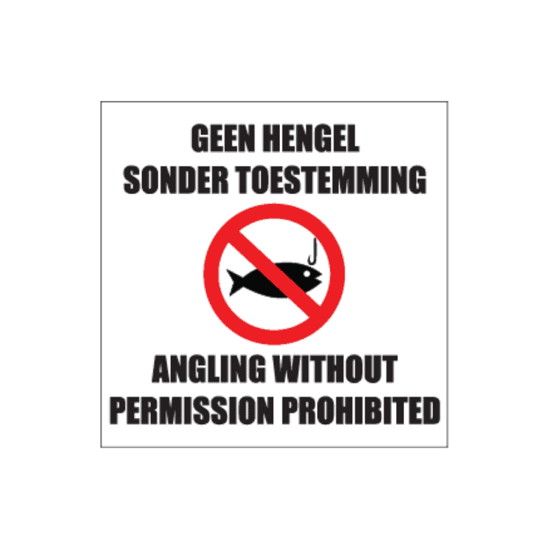 Angling Prohibited Sign