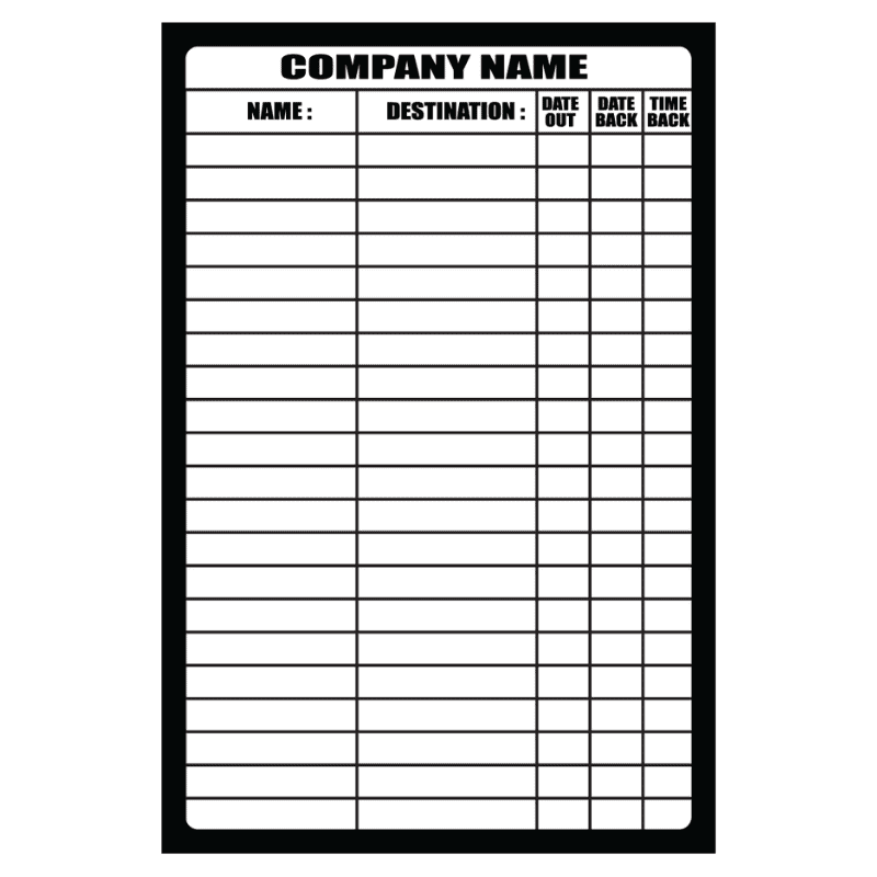Custom Company White Board