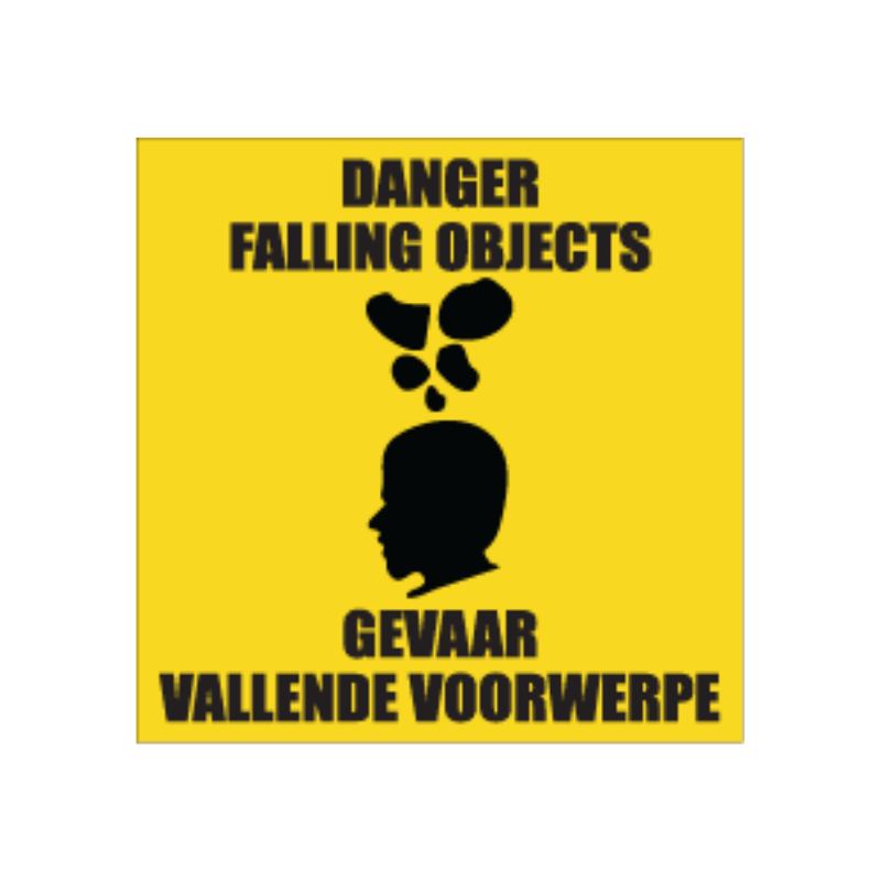 Danger Falling Objects Sign