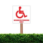 Disabled Parking Only Sign