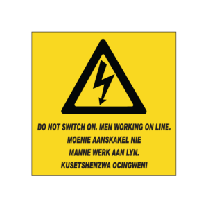 Do Not Switch On Sign