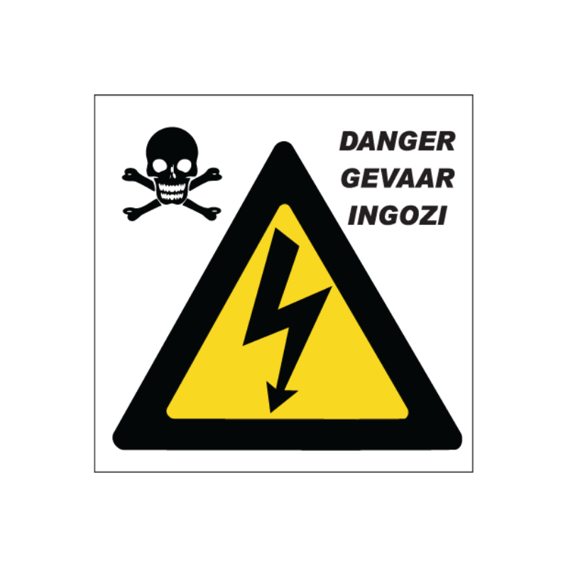 Electrical Shock Damper Sign