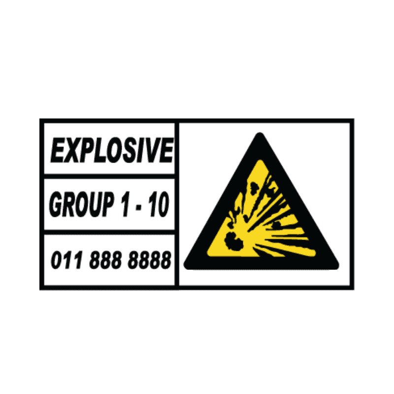 Explosive Group Sign
