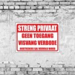 Geen Visvang Sign