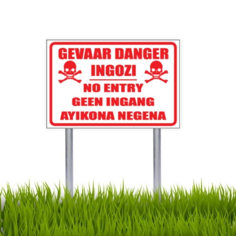 Gevaar Danger Ingozi Sign