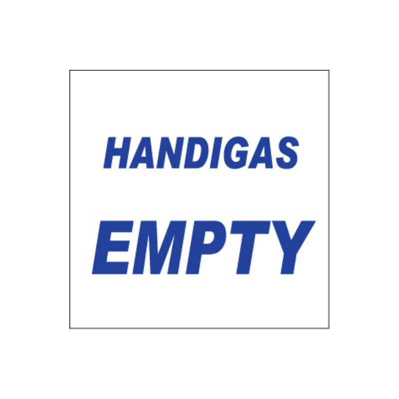 Handigas Empty Sign