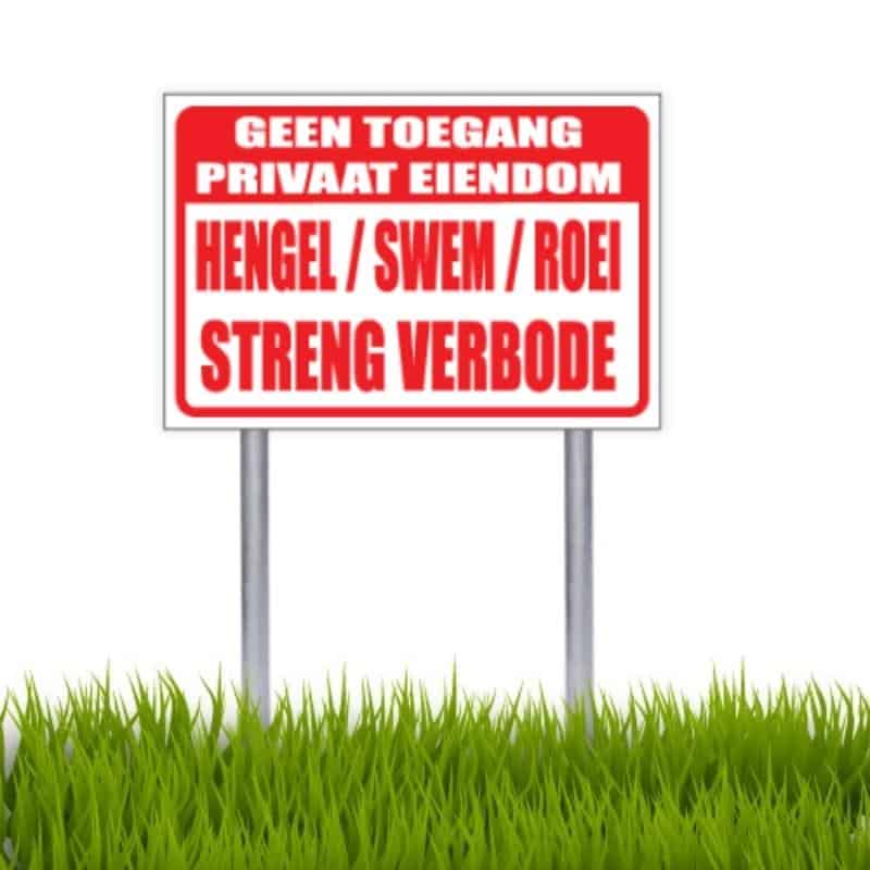 Hengel / Swem Verbode Sign