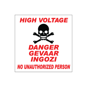 High Voltage Danger Sign