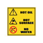 Hot Oil / Surface Sign
