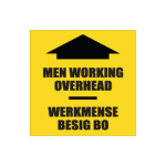 Men Working Overhead Sign